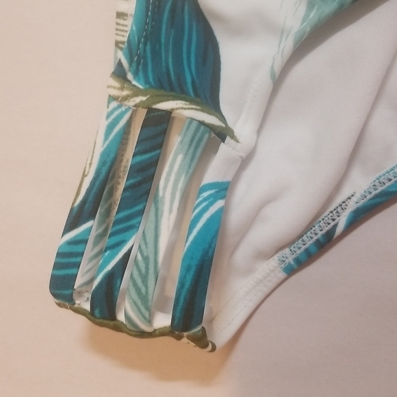 Xhilaration Bikini Bottoms Hipster Swim Palm Green - Picture 3 of 7